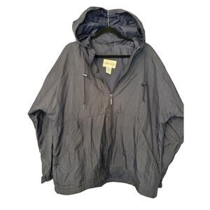 Cabin Creek Unisex Medium Navy Pullover Hoodie‎ Lightweight Full Zip Windbreaker